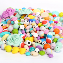 China Wholesale BPA Free Food Grade Silicone Baby Teething Beads For Custom Teething Necklace